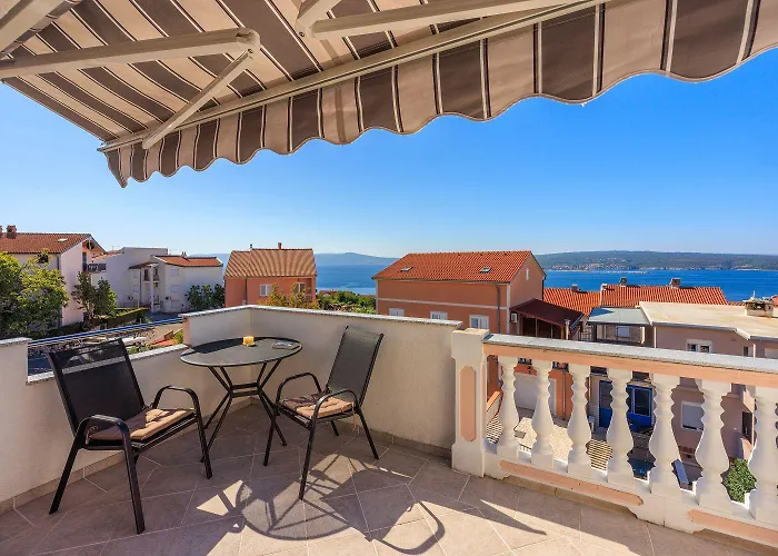 Idyllisches Studio-apartment Mit Grandiosen Meerblick, Privatparkplatz, Wifi Appartement Crikvenica