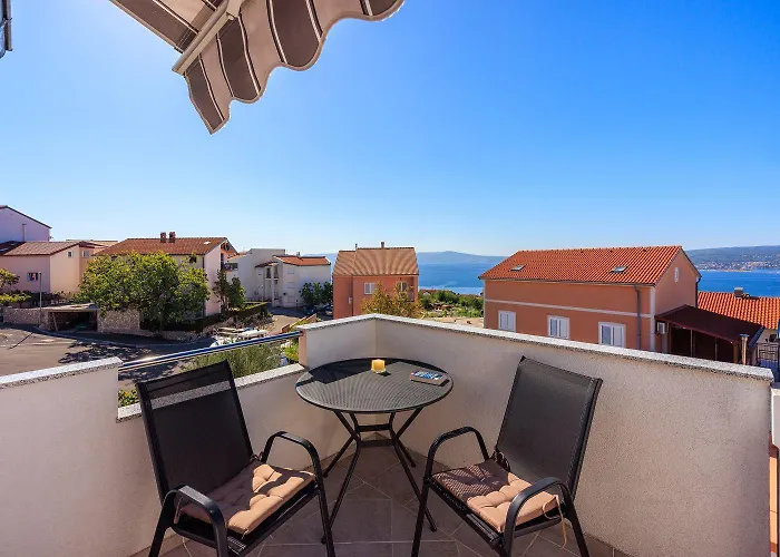 Idyllisches Studio-apartment Mit Grandiosen Meerblick, Privatparkplatz, Wifi * Crikvenica